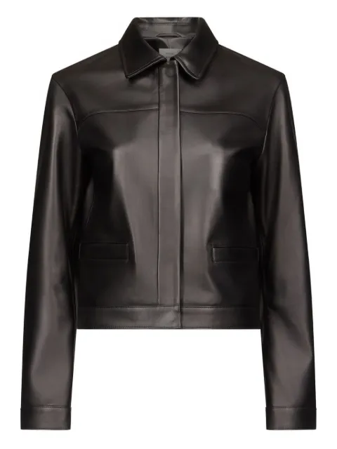 LouLou de Saison collared leather jacket
