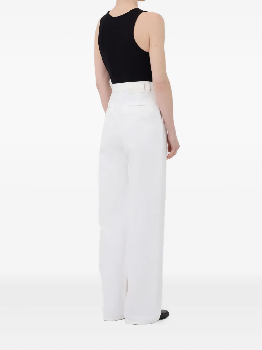 Loulou De Saison Side-pockets Wide-leg Jeans In White