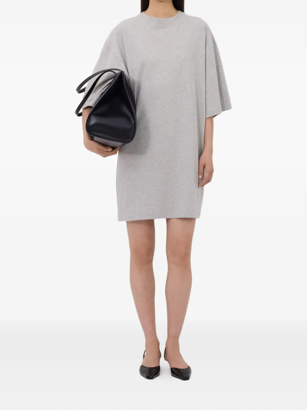 LouLou de Saison T-shirtjurk met ronde hals - Grijs