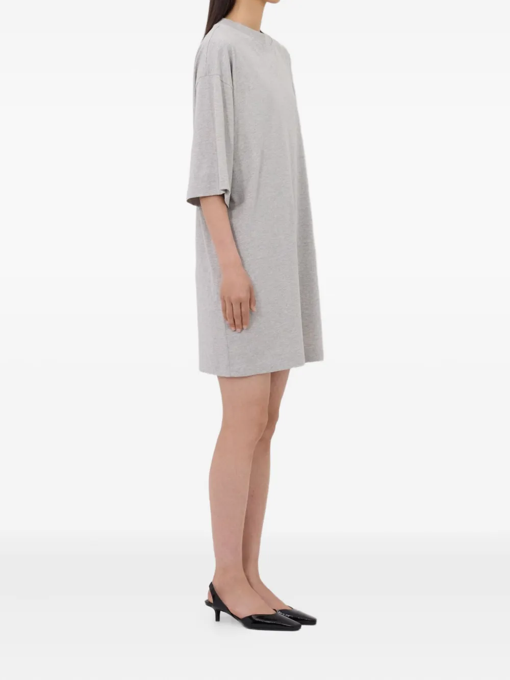LouLou de Saison T-shirtjurk met ronde hals Grijs