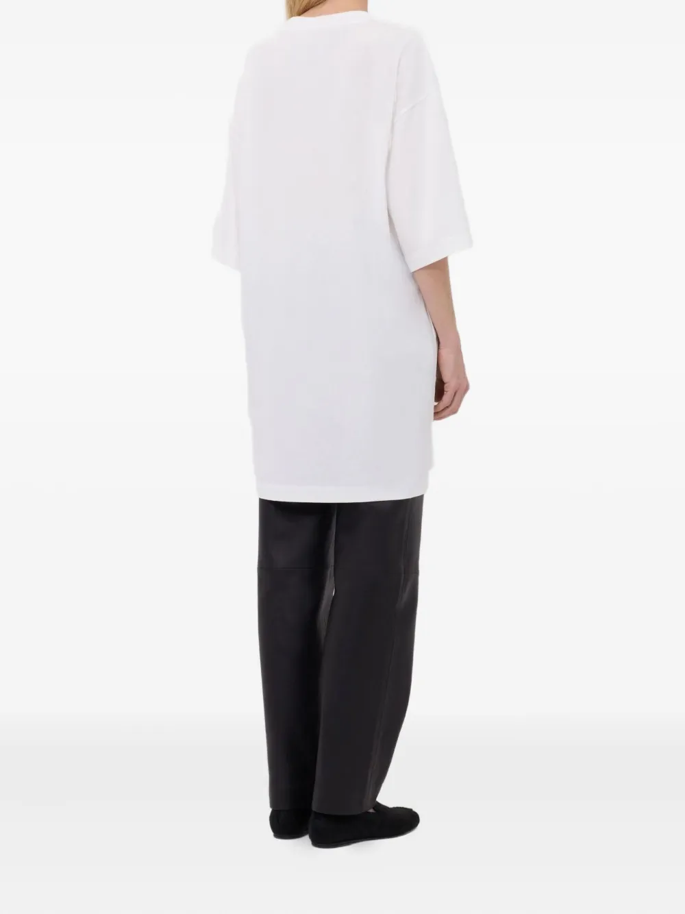 LouLou de Saison T-shirt met verlaagde schouders Wit