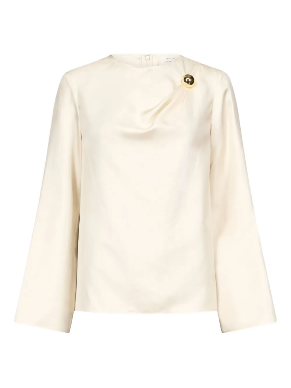 LouLou de Saison Blusa Azae drappeggiata - Bianco