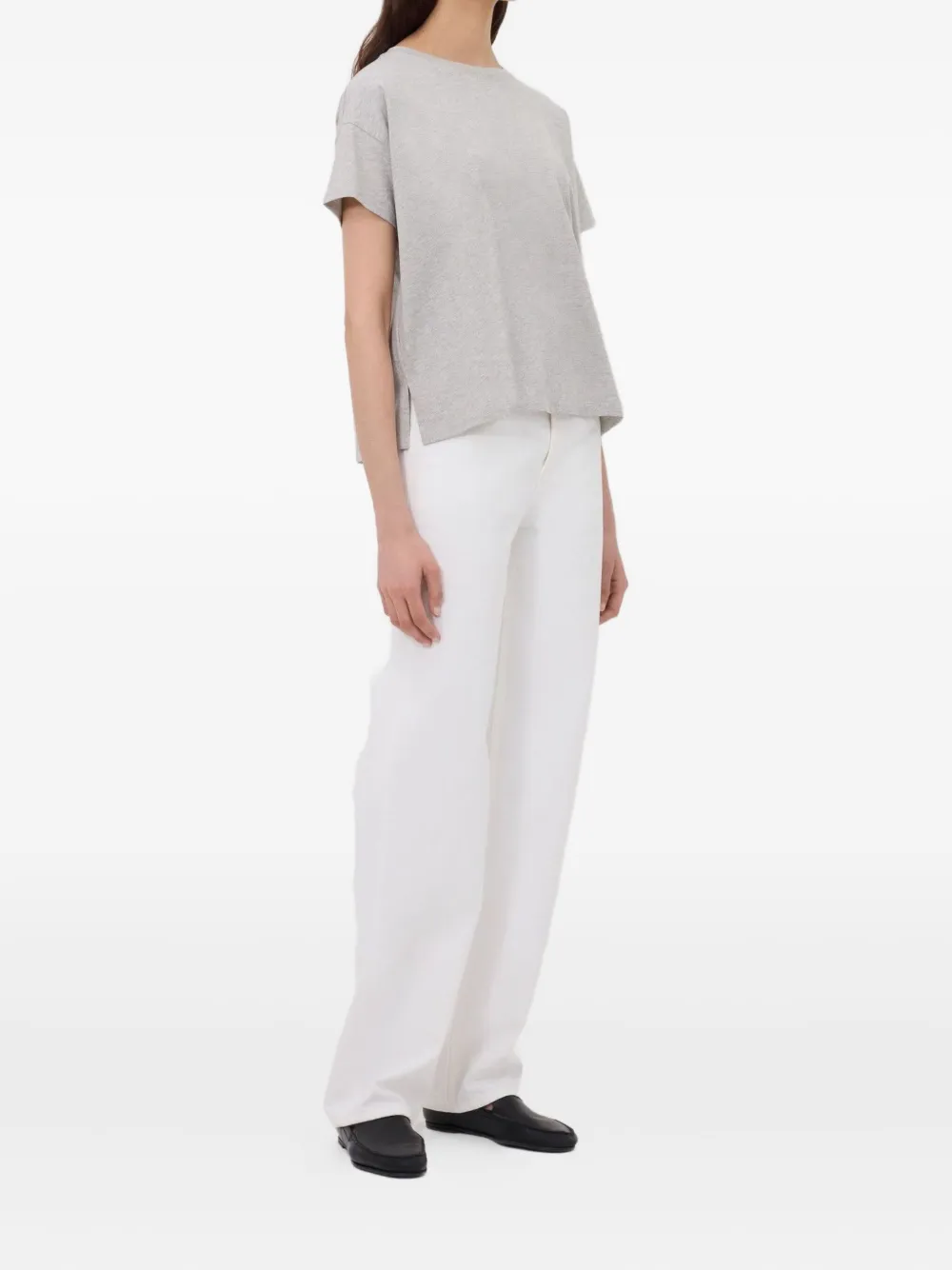 LouLou de Saison Basiluzzo T-shirt met korte mouwen Grijs