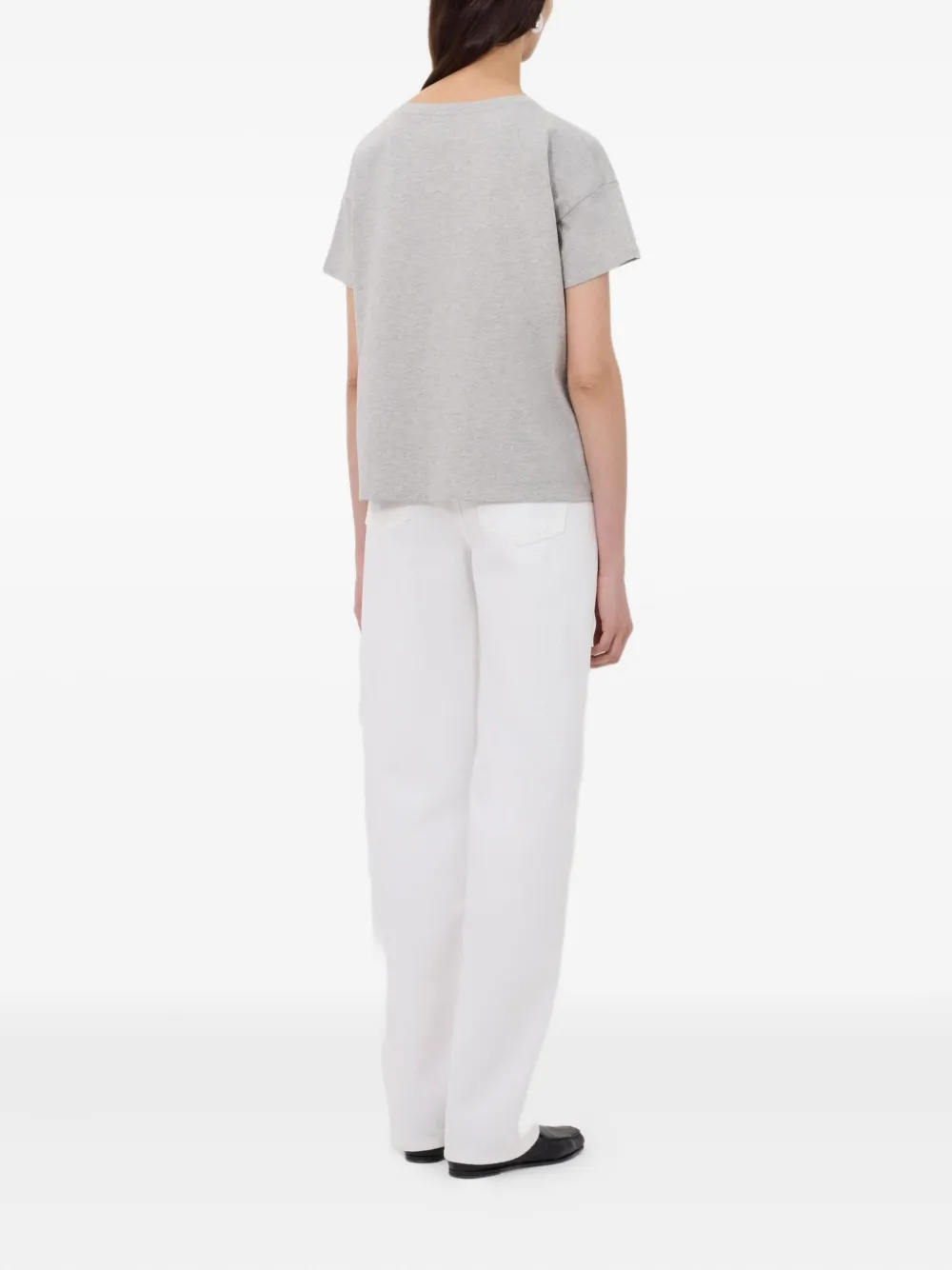 LouLou de Saison Basiluzzo T-shirt met korte mouwen Grijs