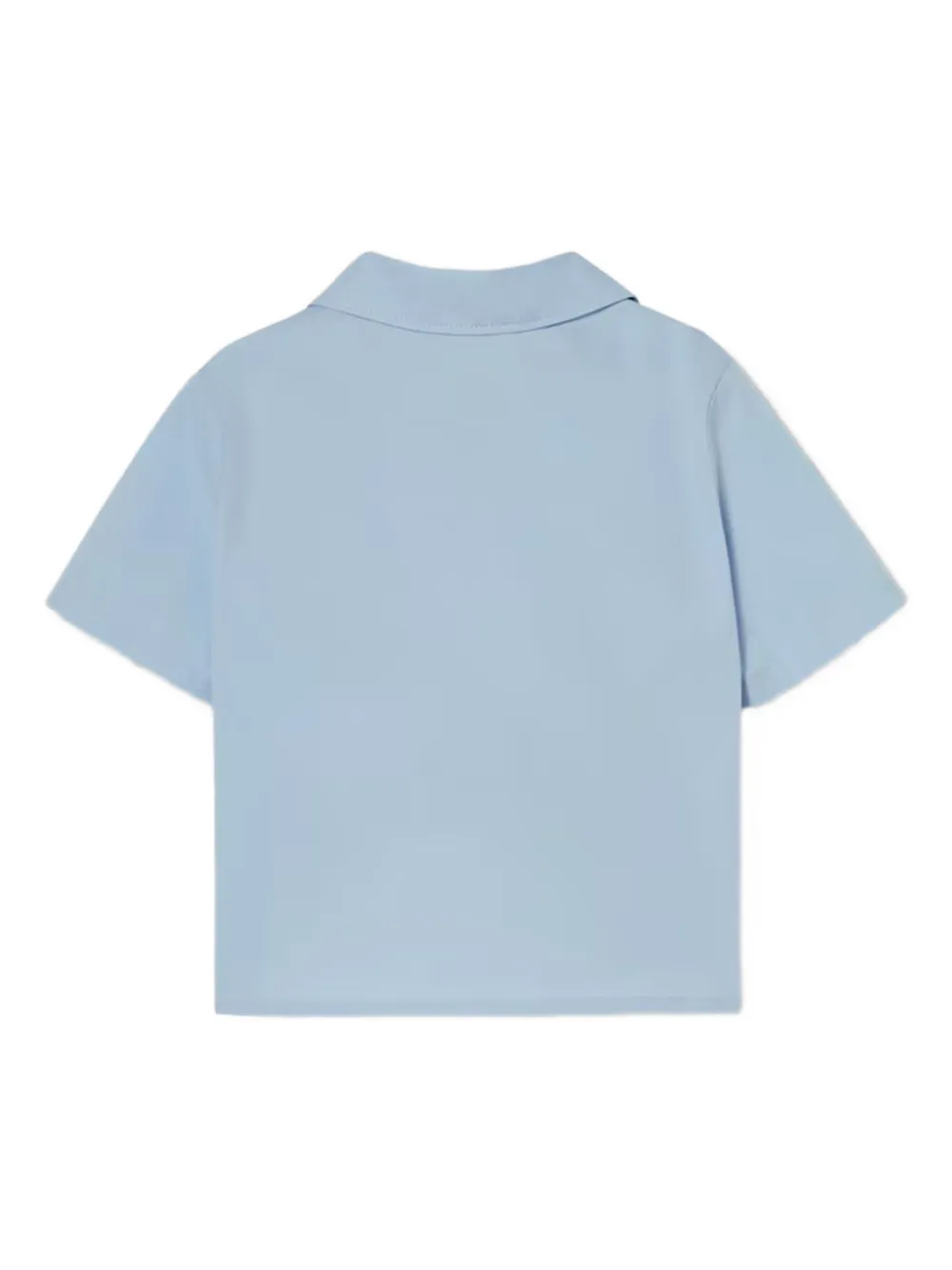 Gucci Kids Shirt met geborduurd logo Blauw