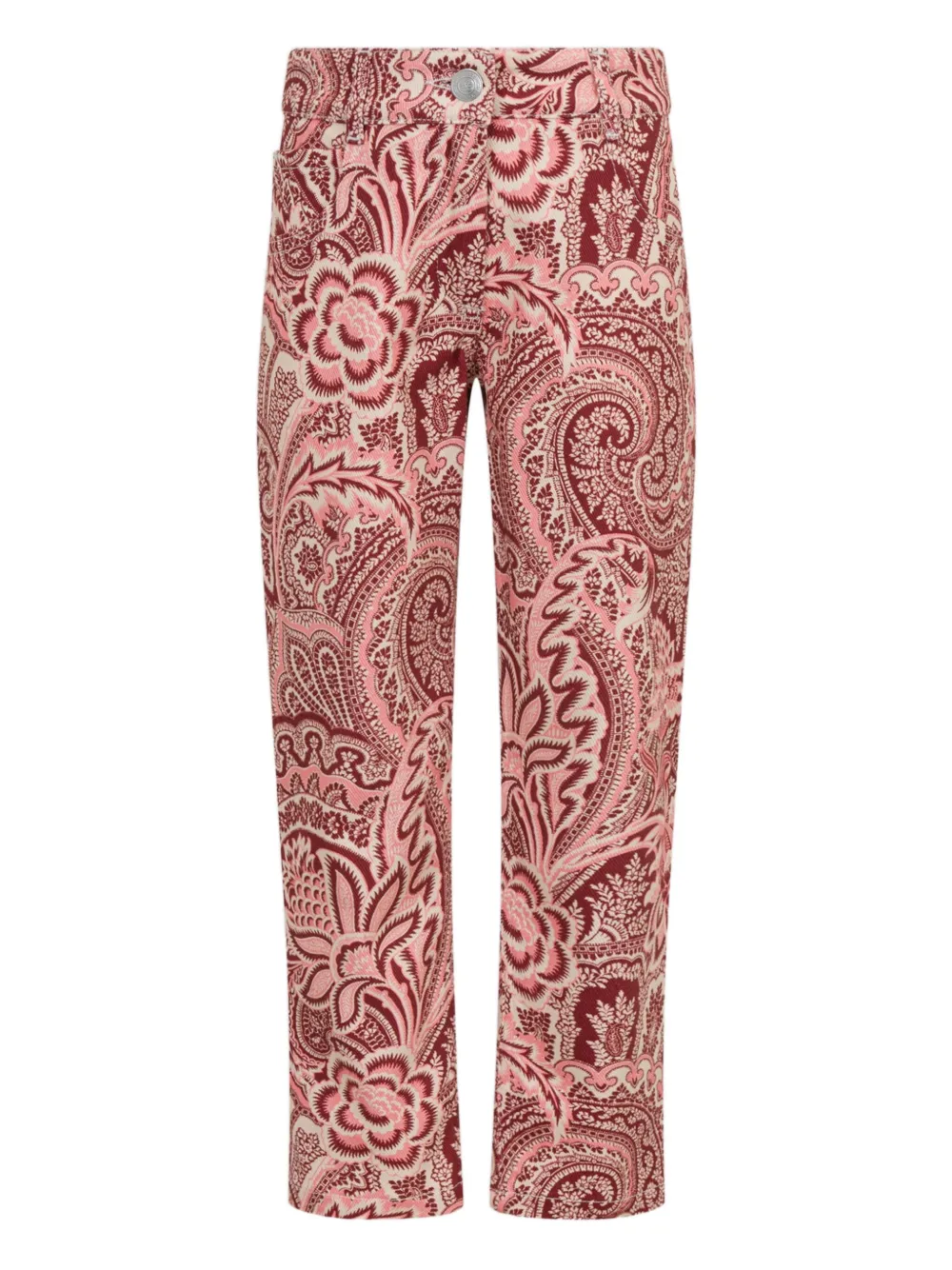 ETRO KIDS paisley-print jeans Roze