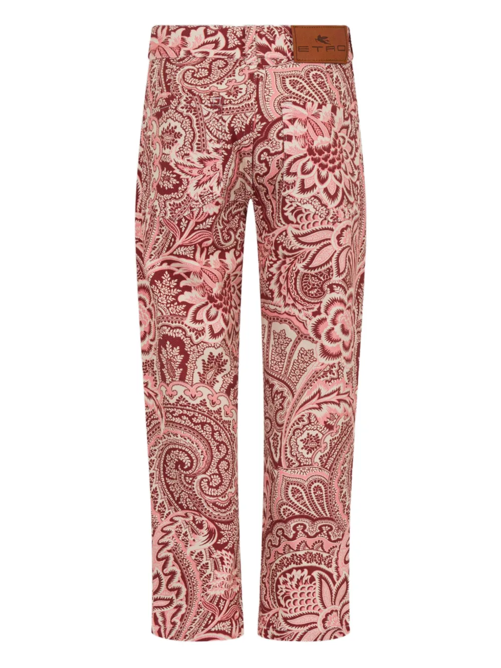 ETRO KIDS Jeans met paisley-print Roze