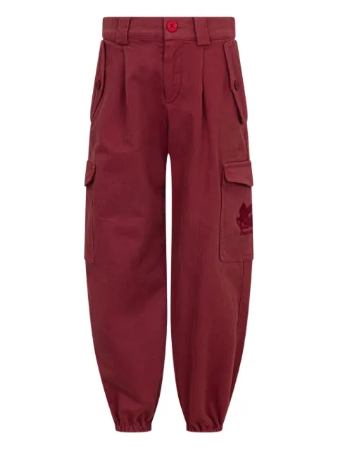 ETRO KIDS pleated cargo trousers