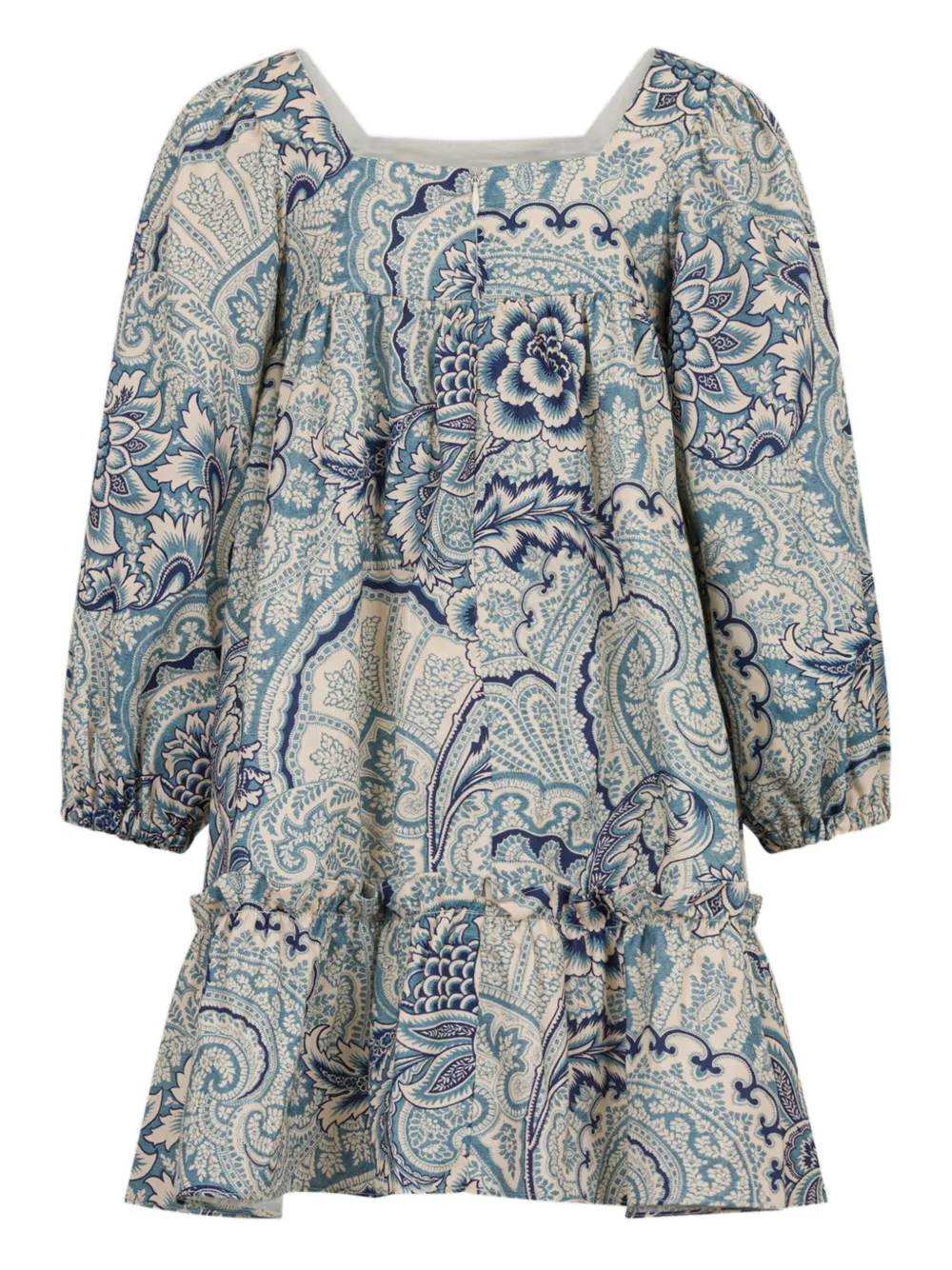 ETRO KIDS Jurk met bloemenprint Blauw
