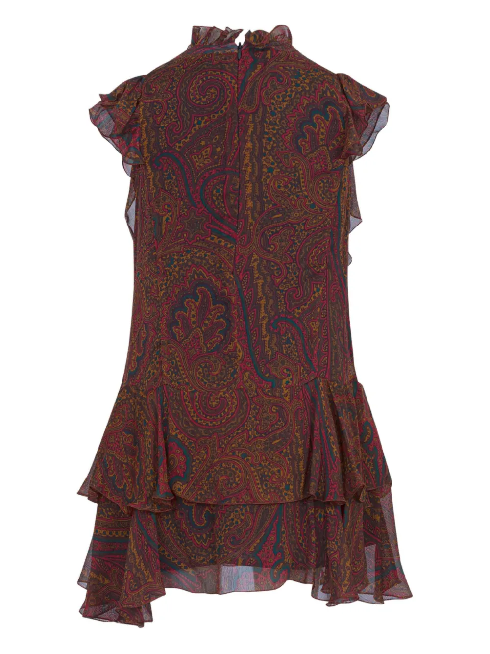 ETRO KIDS paisley ruffled dress | Red | Image 1