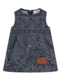 ETRO KIDS paisley jacquard dress - Blue