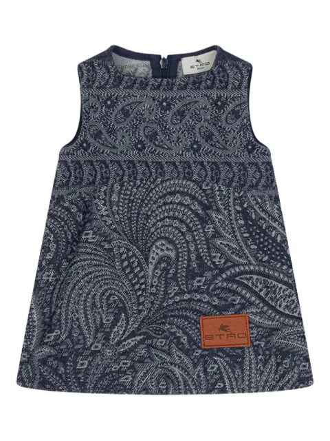 ETRO KIDS paisley jacquard dress