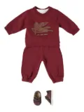 ETRO KIDS logo-embroidered joggers