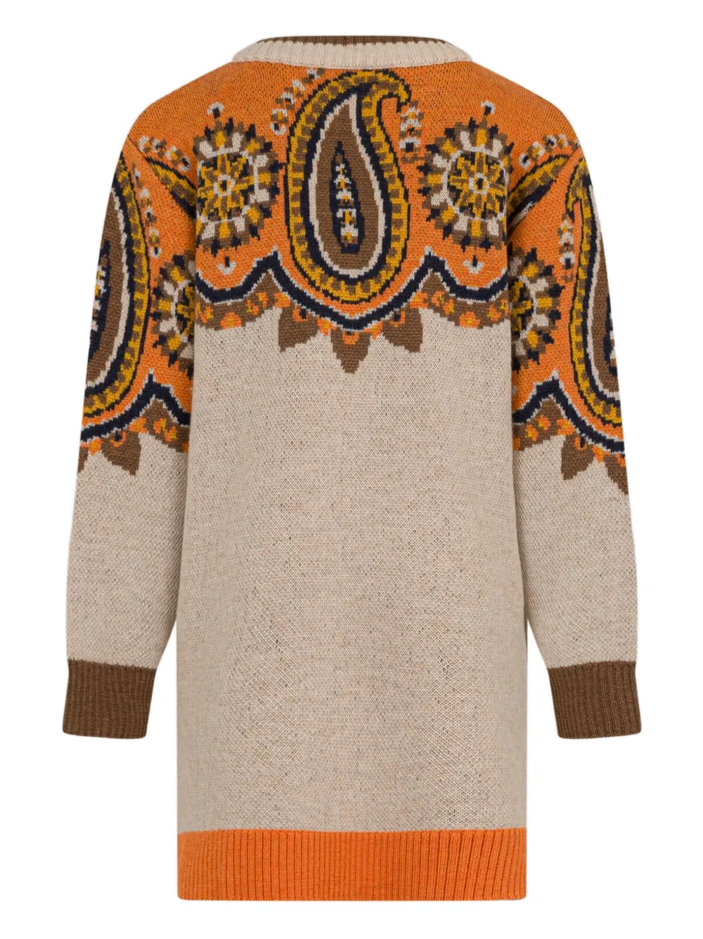 ETRO KIDS Jurk met paisley-jacquard Beige