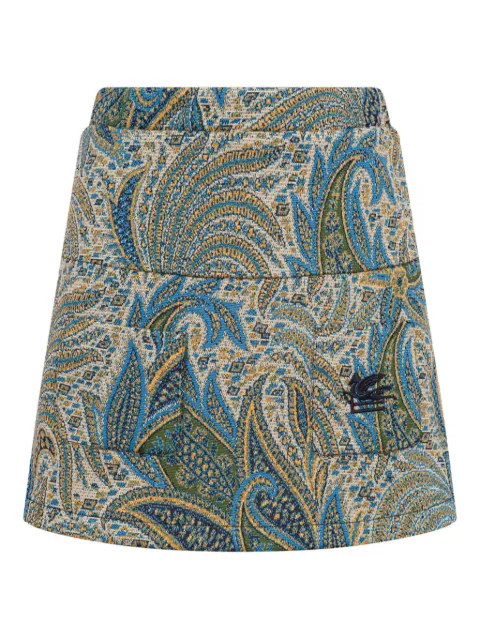 ETRO KIDS Paisley jacquard skirt