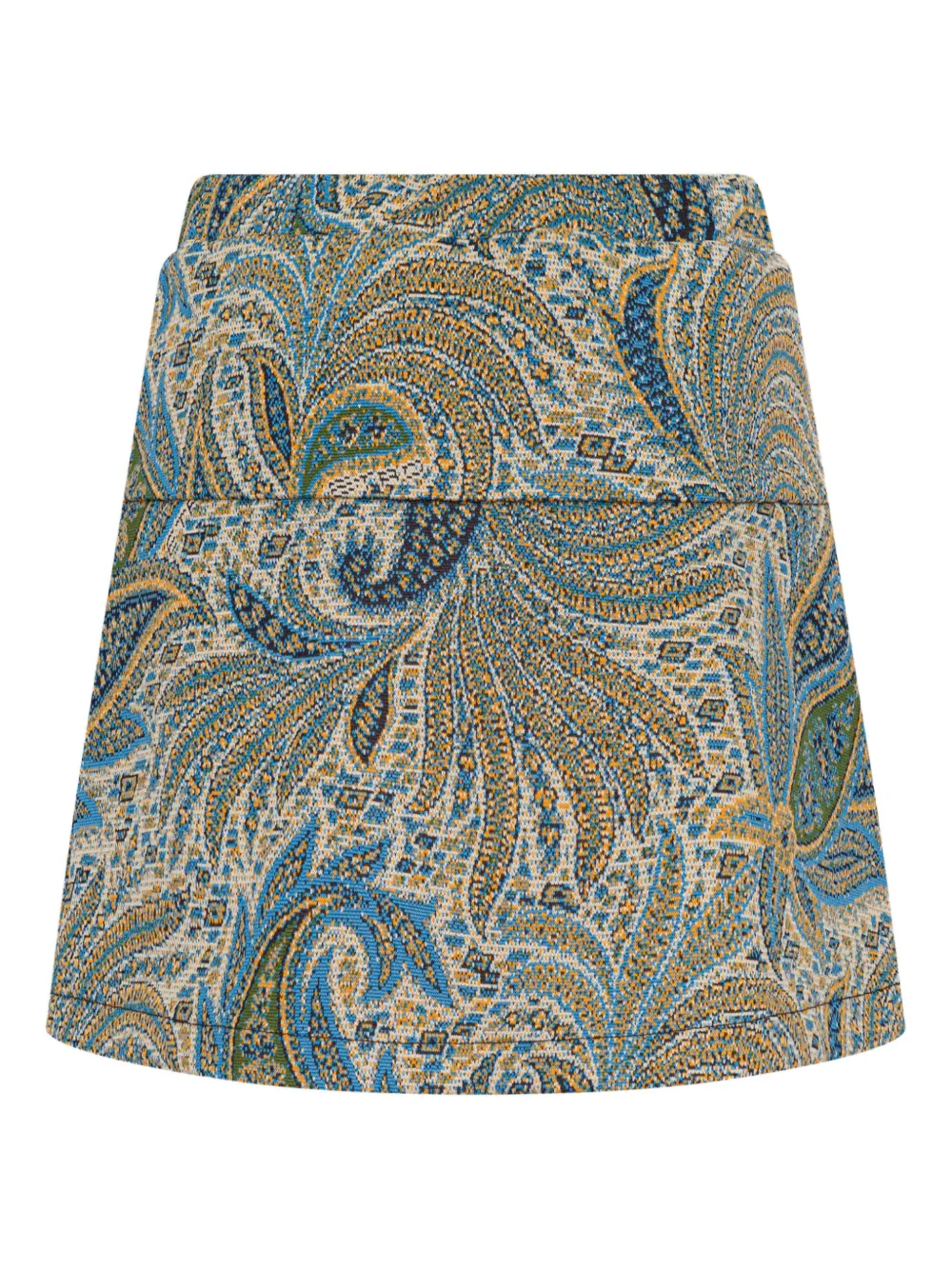 ETRO KIDS Paisley jacquard skirt Groen