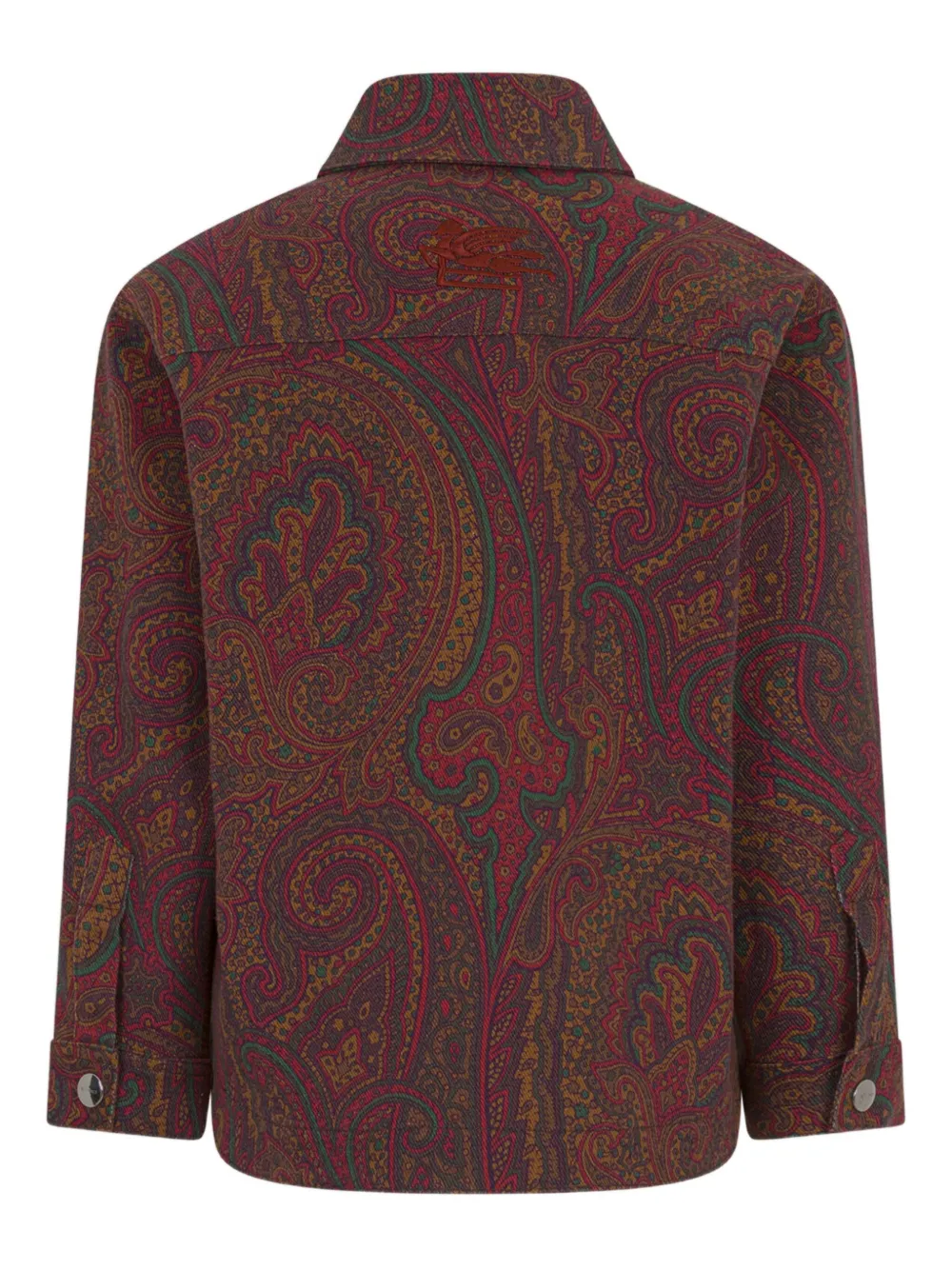 ETRO KIDS Spijkershirt met paisley-print Rood