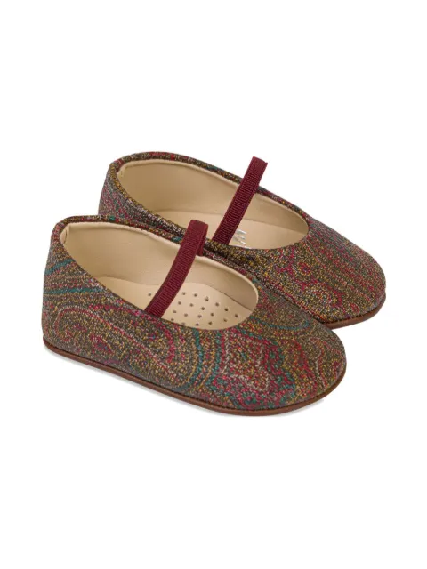 ETRO KIDS paisley-acquard ballet flats