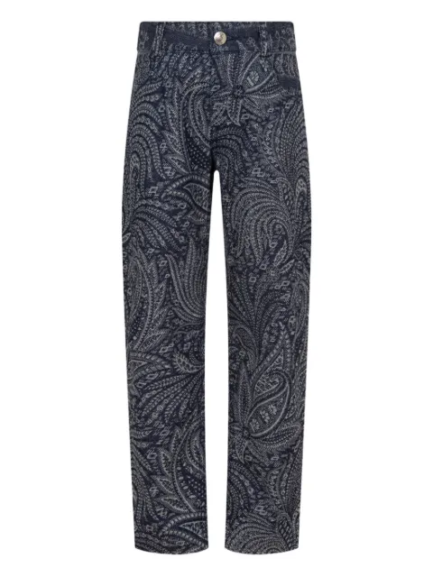 ETRO KIDS paisley-jacquard jeans