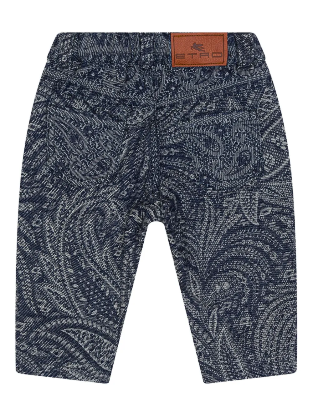 ETRO KIDS Jeans met paisley-print Blauw