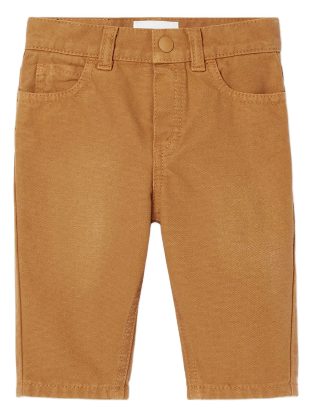 Gucci Kids レザーパッチ ジーンズ - イエロー Gucci Kids レザーパッチ ジーンズ - イエロー