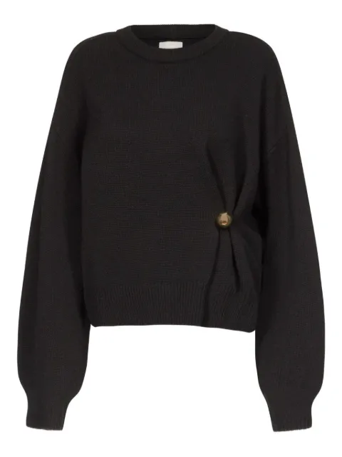 LouLou de Saison Bill draped metallic-ornament sweater