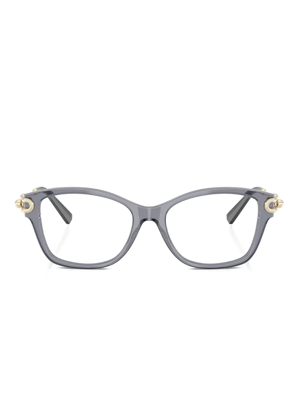 Tiffany & Co Eyewear lentes con armazón rectangular y apliques | morado | Image 1