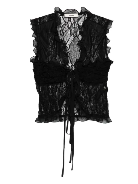 SIEDRES lace ruffled blouse