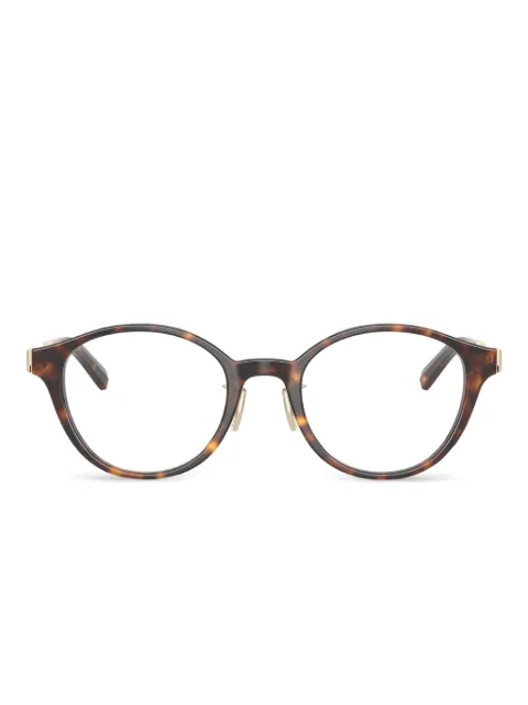 Tiffany & Co Eyewear lentes con armazón redonda metalizada