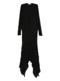 SIEDRES Olle textured asymmetric dress - Black