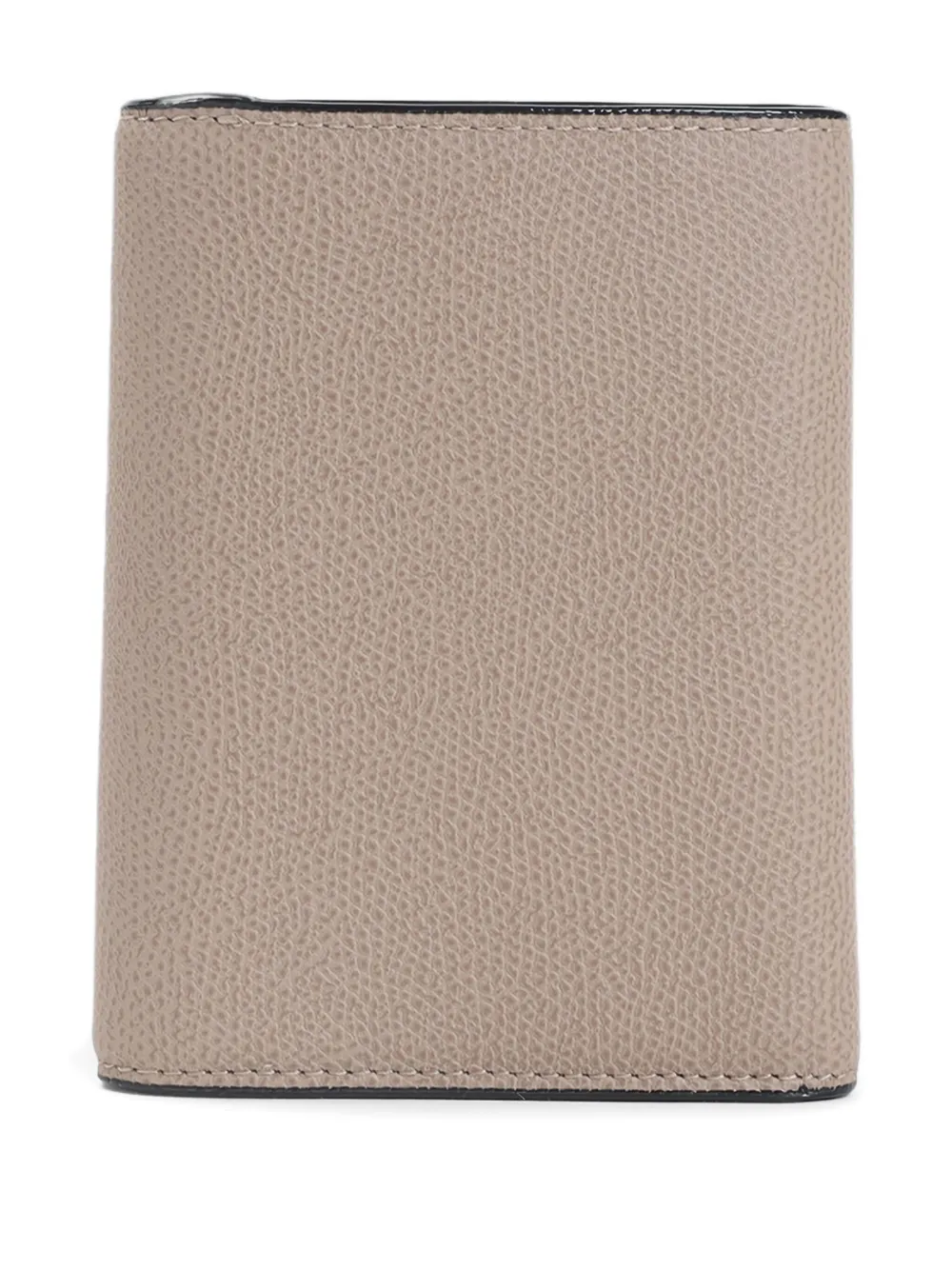 Valextra flap-fastening leather wallet - Beige