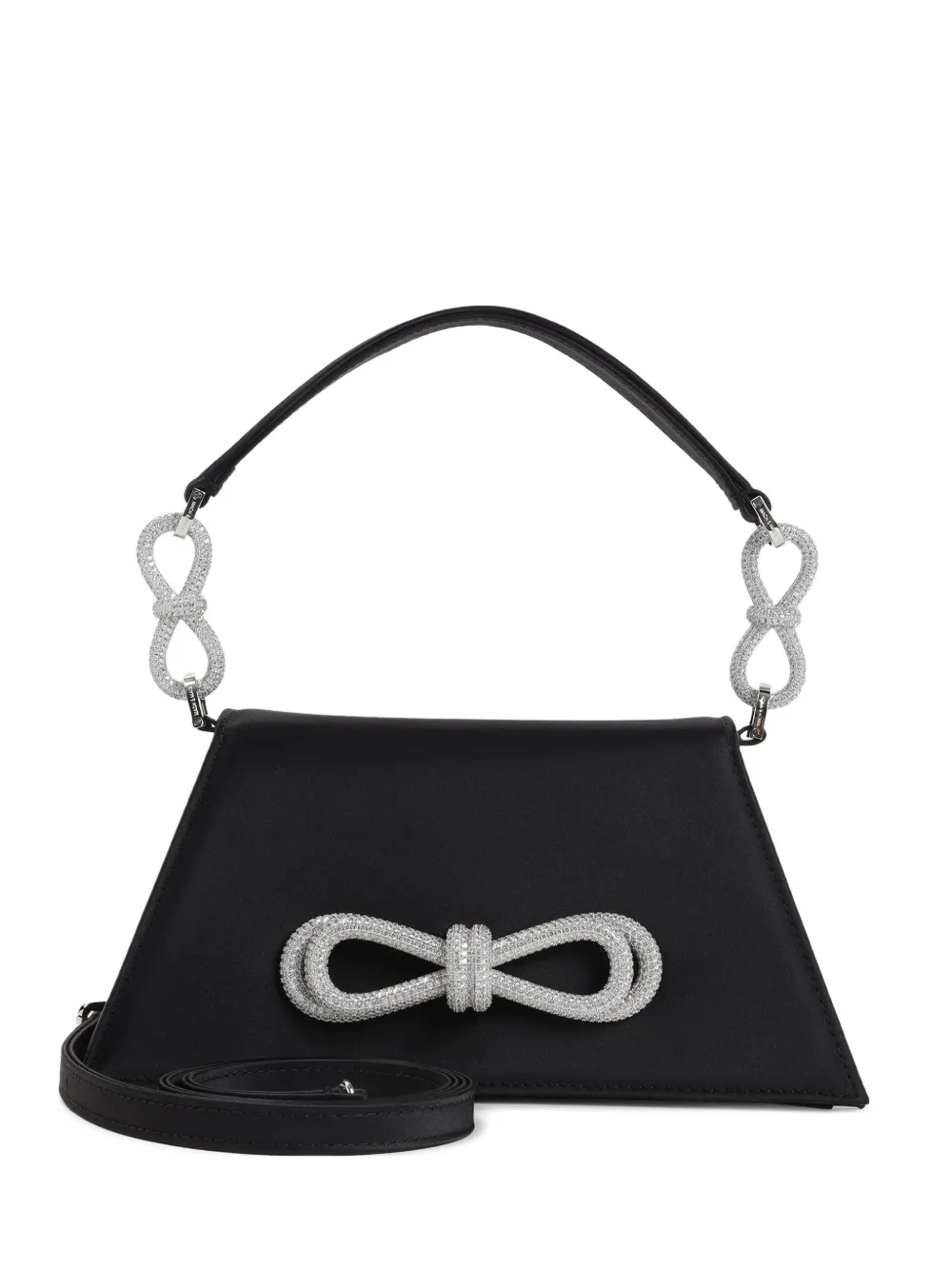 MACH & MACH embellished-bow shoulder bag - Nero