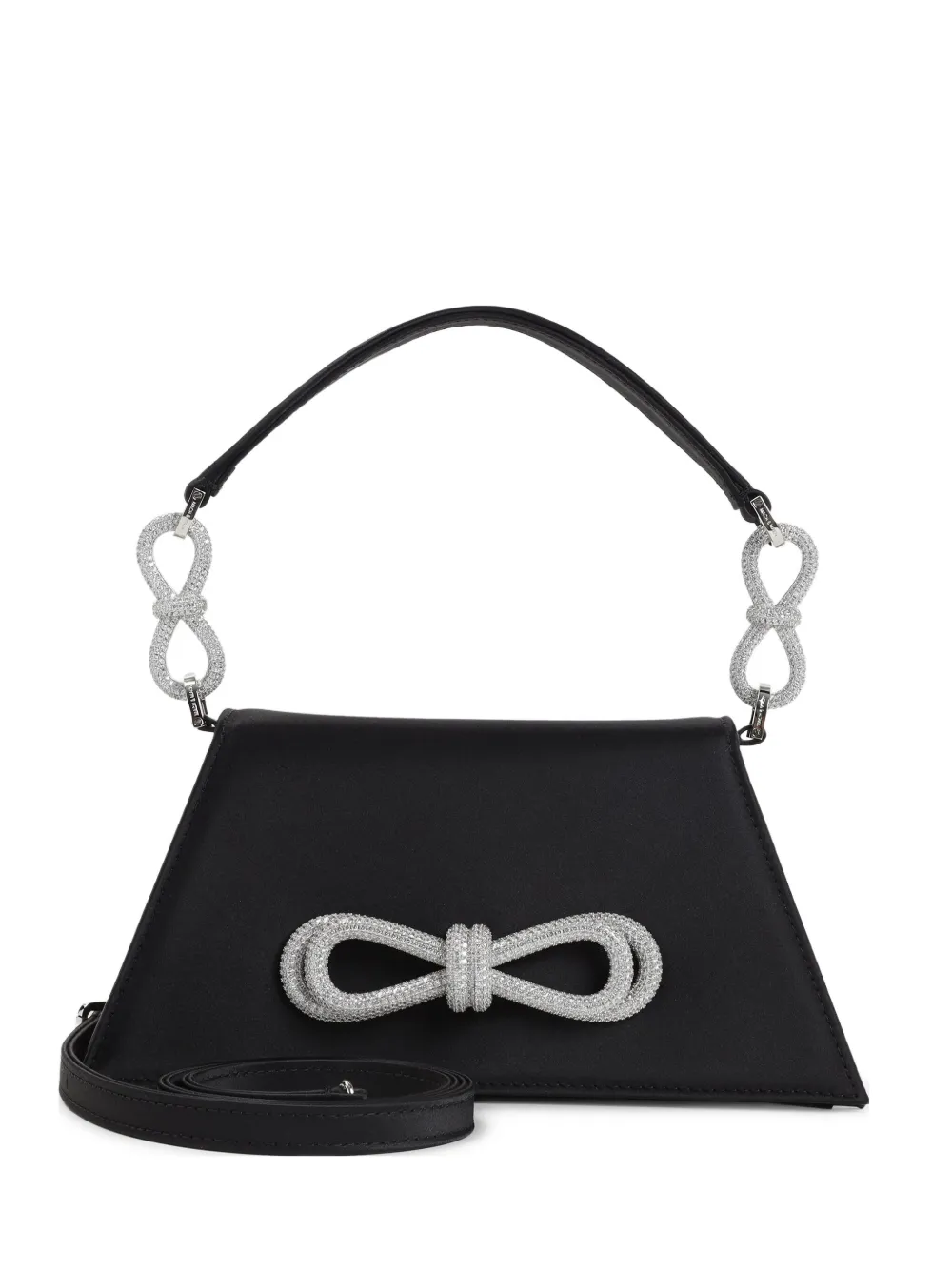 MACH & MACH embellished-bow shoulder bag - Nero