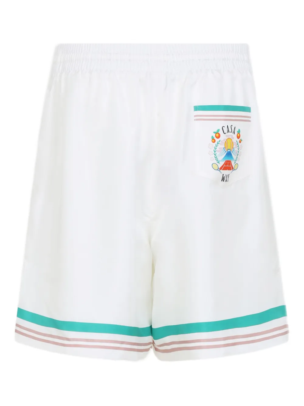 Casablanca Casa Way drawstring-waist track shorts Wit
