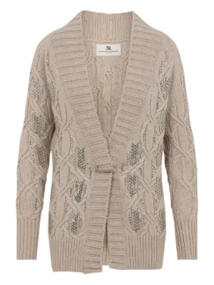 ERMANNO SCERVINO ニットジャケット Mサイズ アンゴラ ウール ERMANNO SCERVINO ニットジャケット Mサイズ アンゴラ ウール