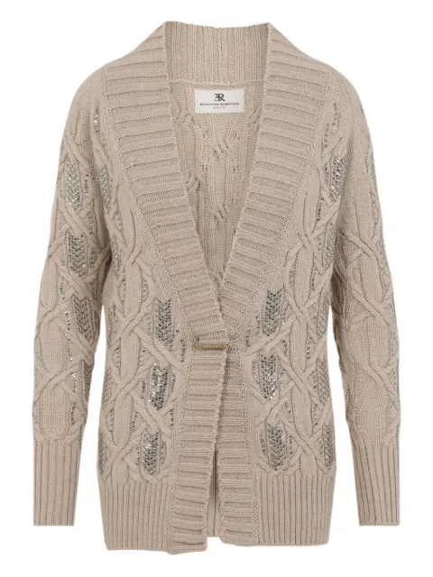 Ermanno Scervino cable-knit embellished cardigan