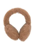 Max Mara logo-patch earmuffs - Brown