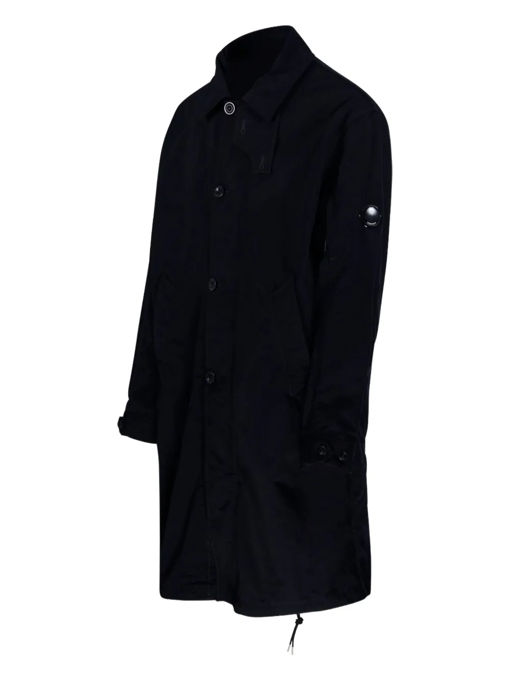 C.P. Company Jas met knoopsluiting en Lens-detail Blauw