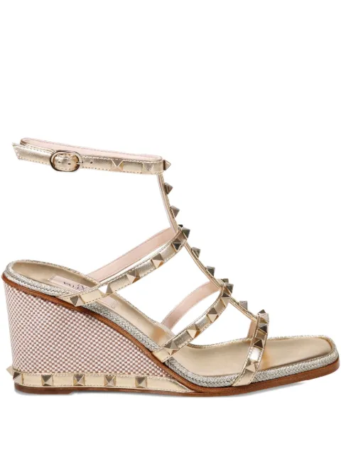 Valentino Garavani 80mm studded wedge-heel sandals