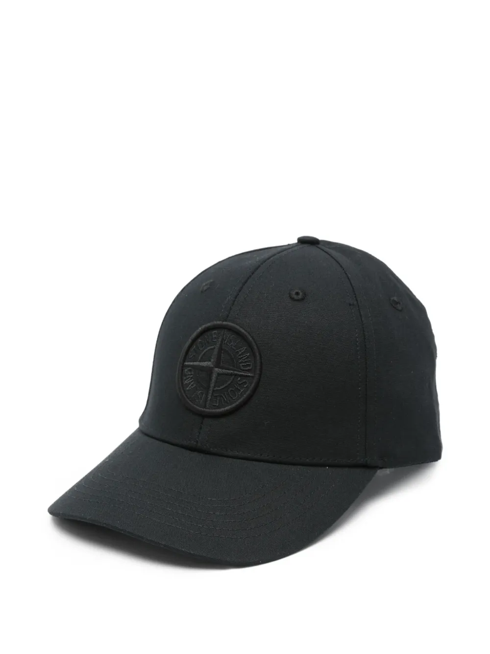 Stone Island Compass-motif baseball cap - ブラック Stone Island Compass-motif baseball cap - ブラック