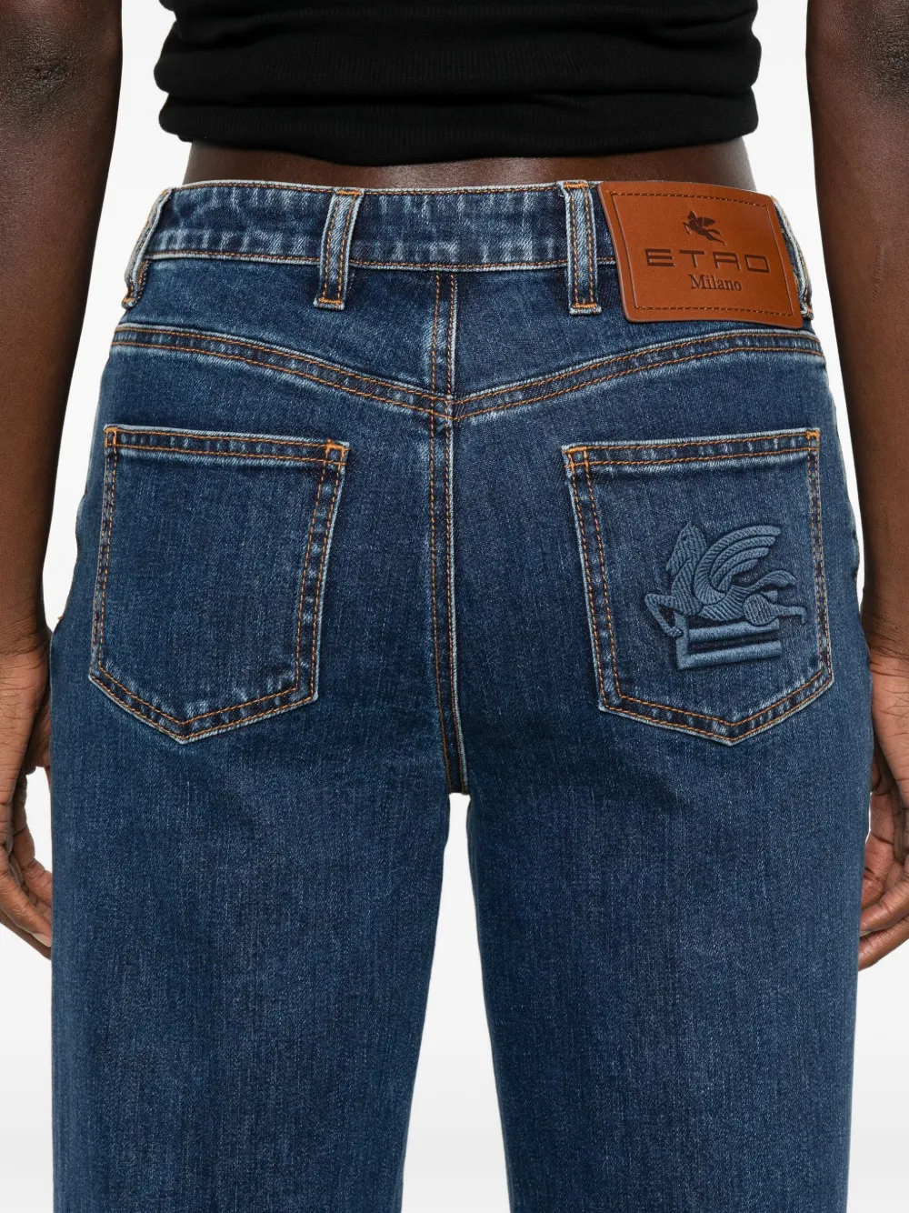 ETRO Straight jeans Blauw