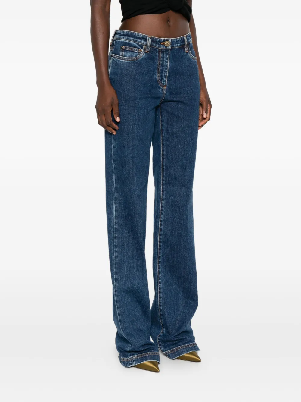 ETRO Straight jeans Blauw