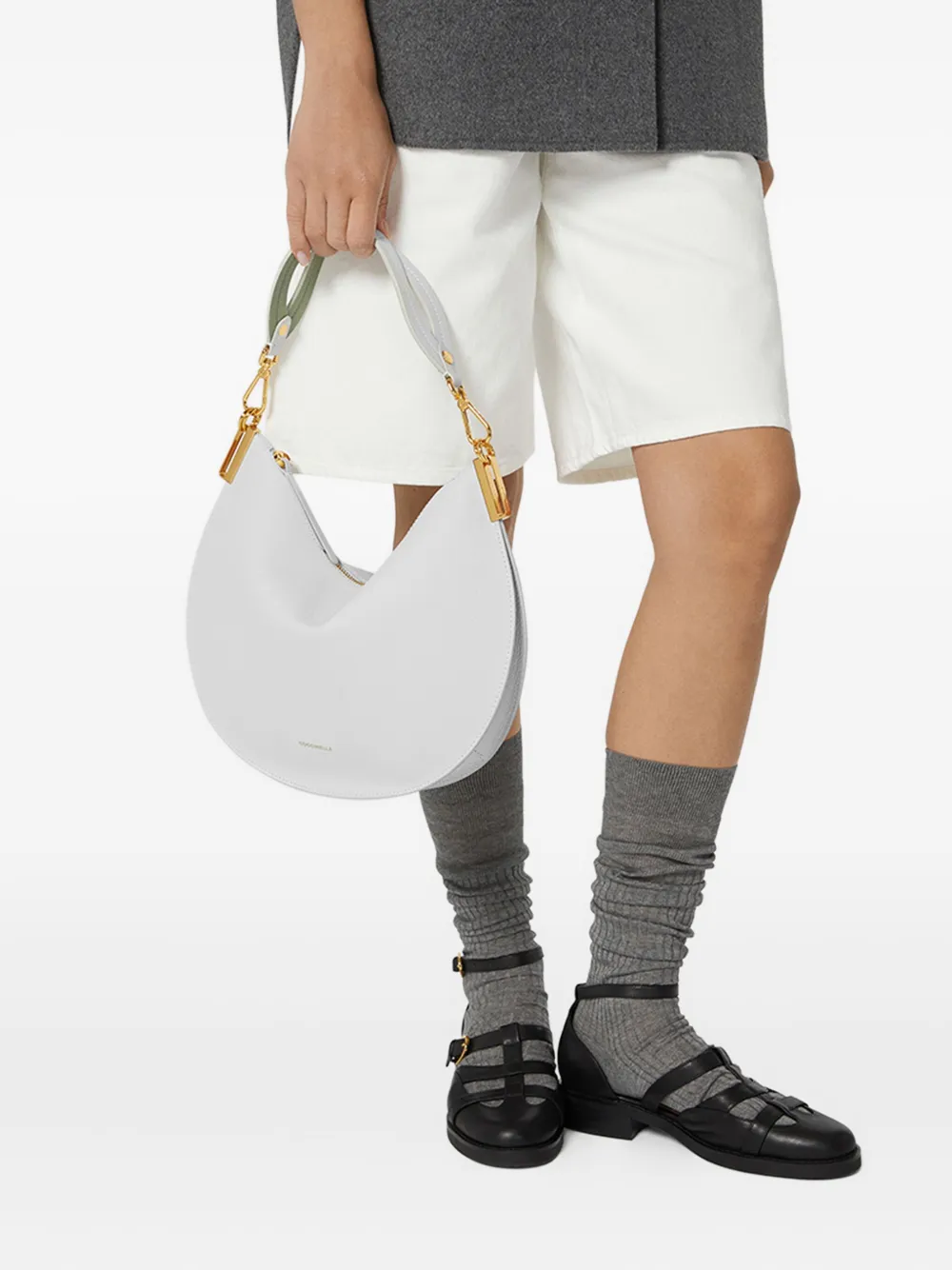 Coccinelle Sunup medium tas met rits Wit