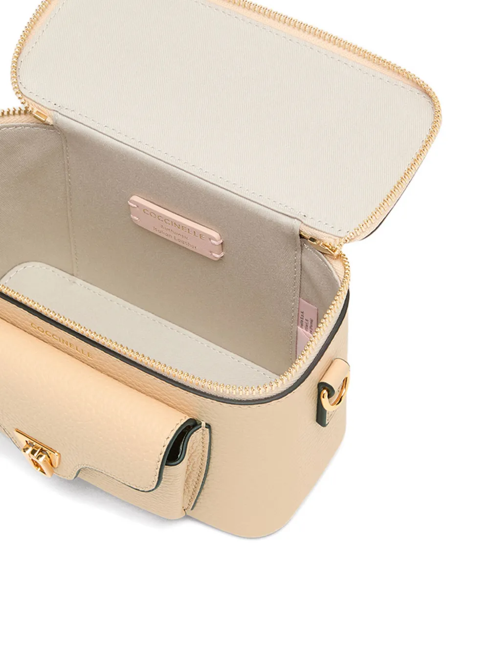 Coccinelle Beat Generation kleine tas met ritszak Beige