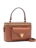 Coccinelle mini top-handle satchel bag - Brown