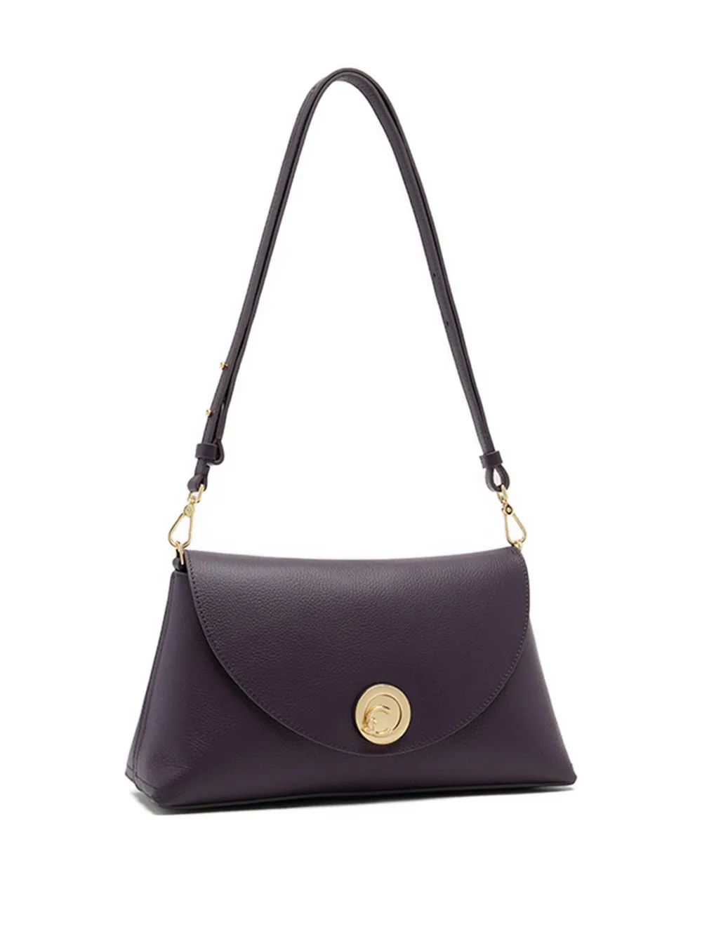 Coccinelle medium Nikla leather shoulder bag Paars