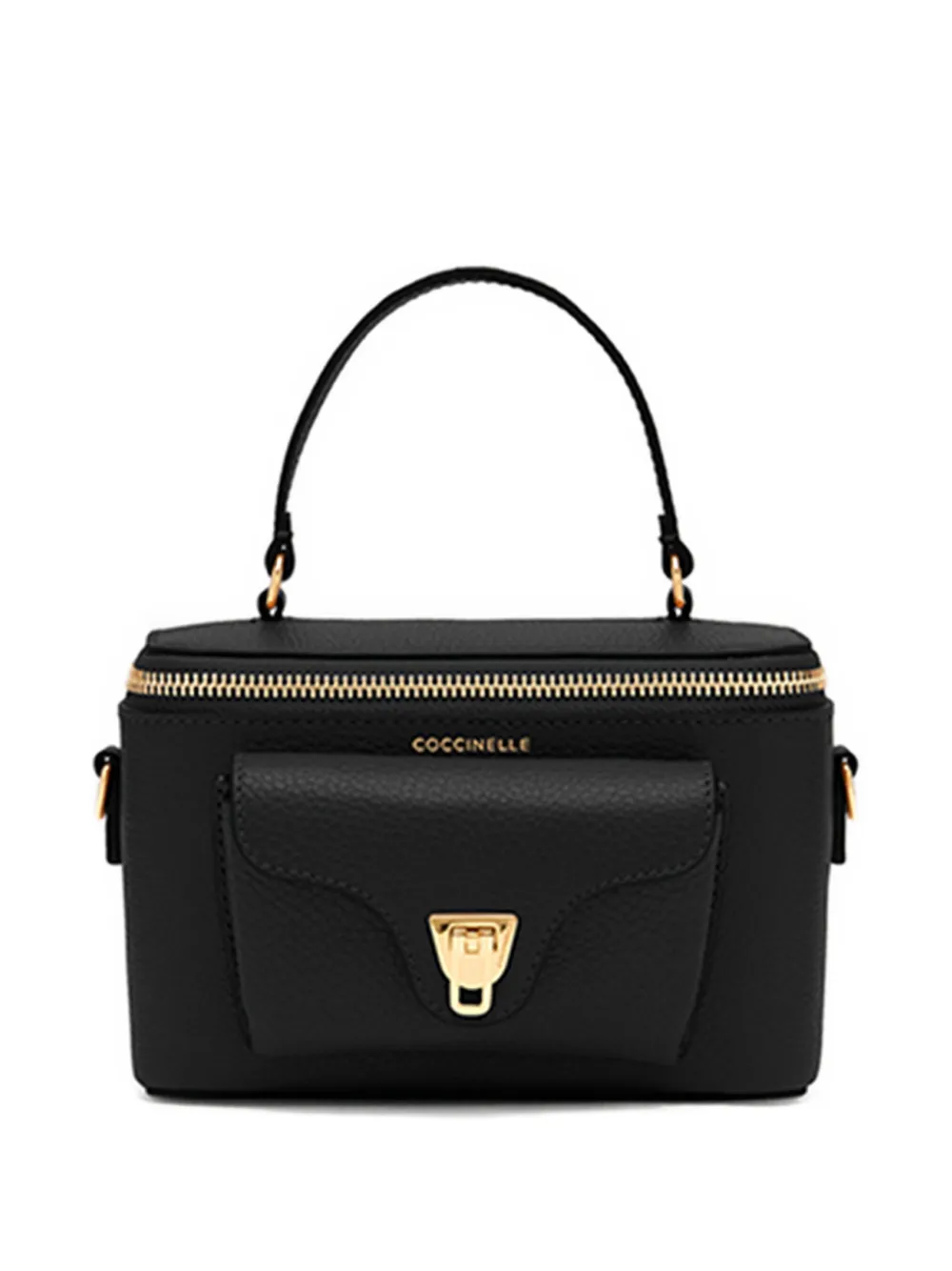 Coccinelle mini zip-top satchel bag Zwart