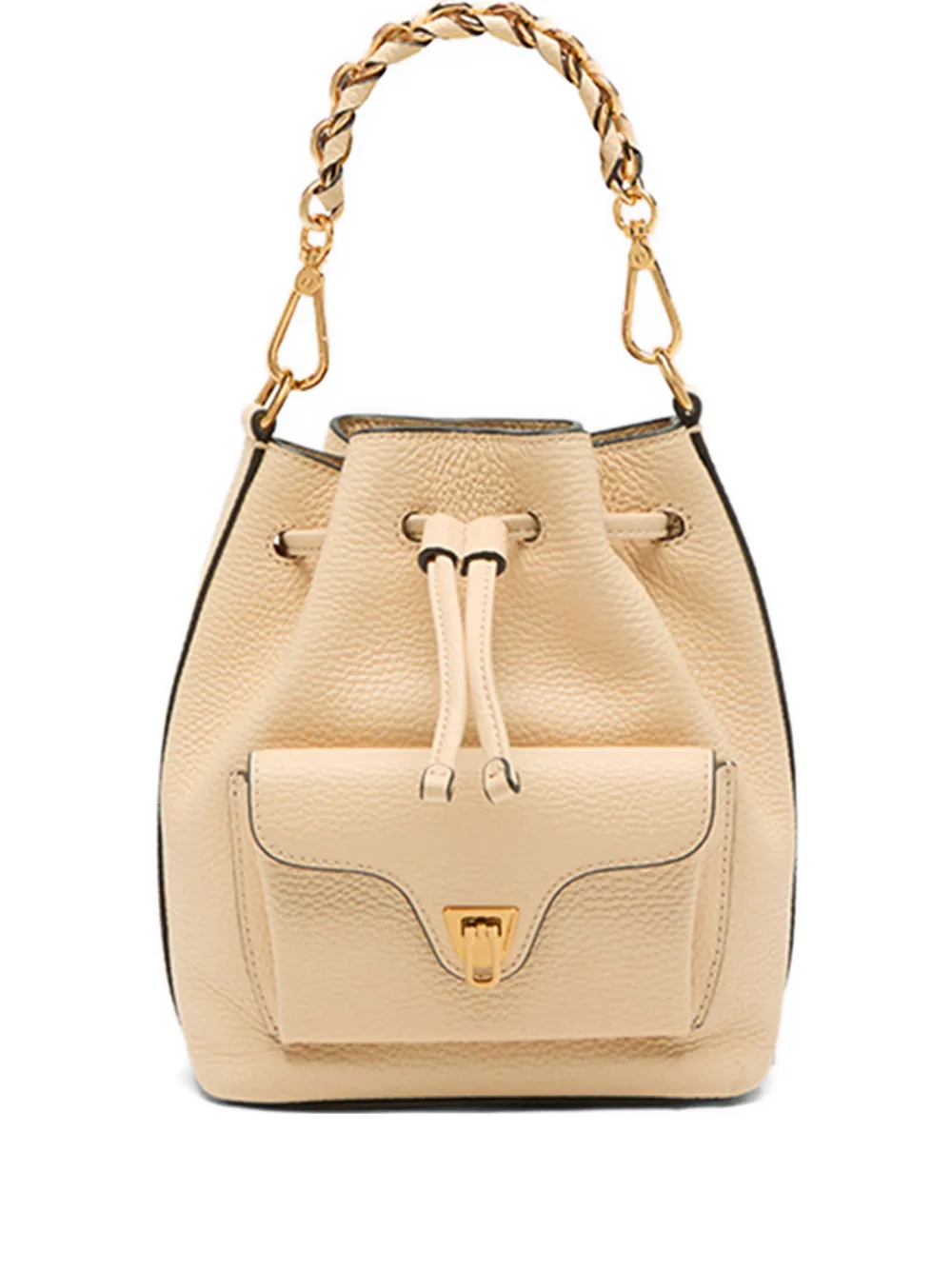 Beat generation chain-handle bucket bag