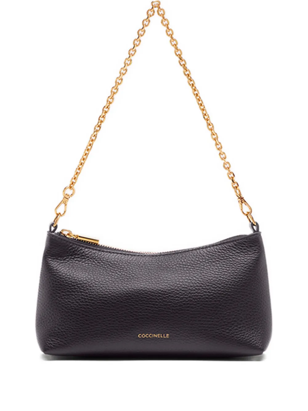 Coccinelle Aura chain-strap leather shoulder bag Paars