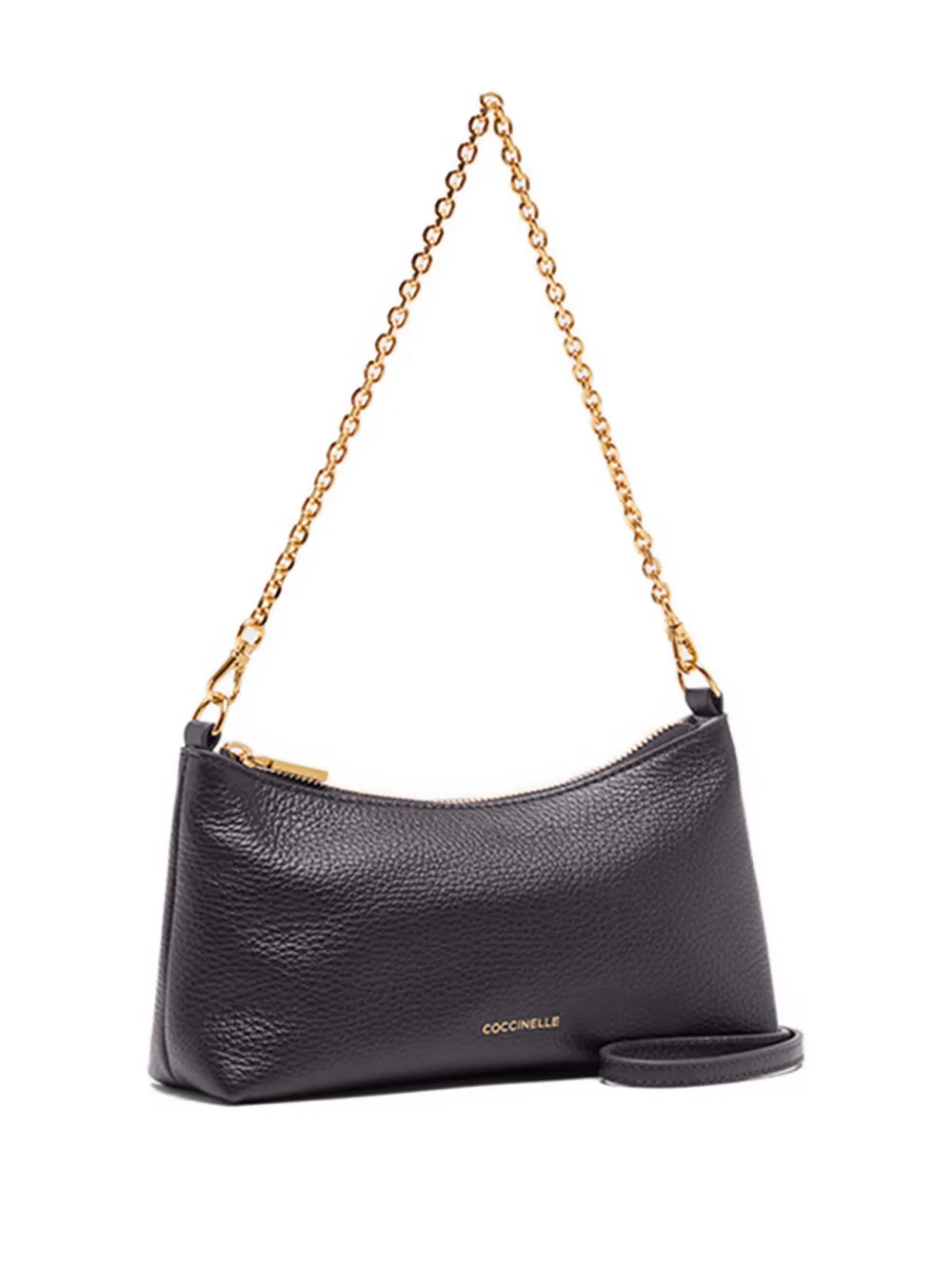 Coccinelle Aura chain-strap leather shoulder bag Paars
